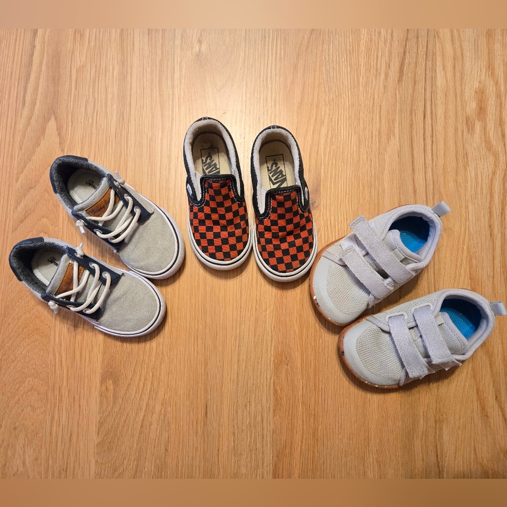 3 Pairs Toddler Size 8 Shoe Bundle